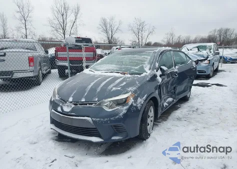 2015 Toyota Corolla Le из США, поврежденный, VIN 2T1BURHEXFC242763